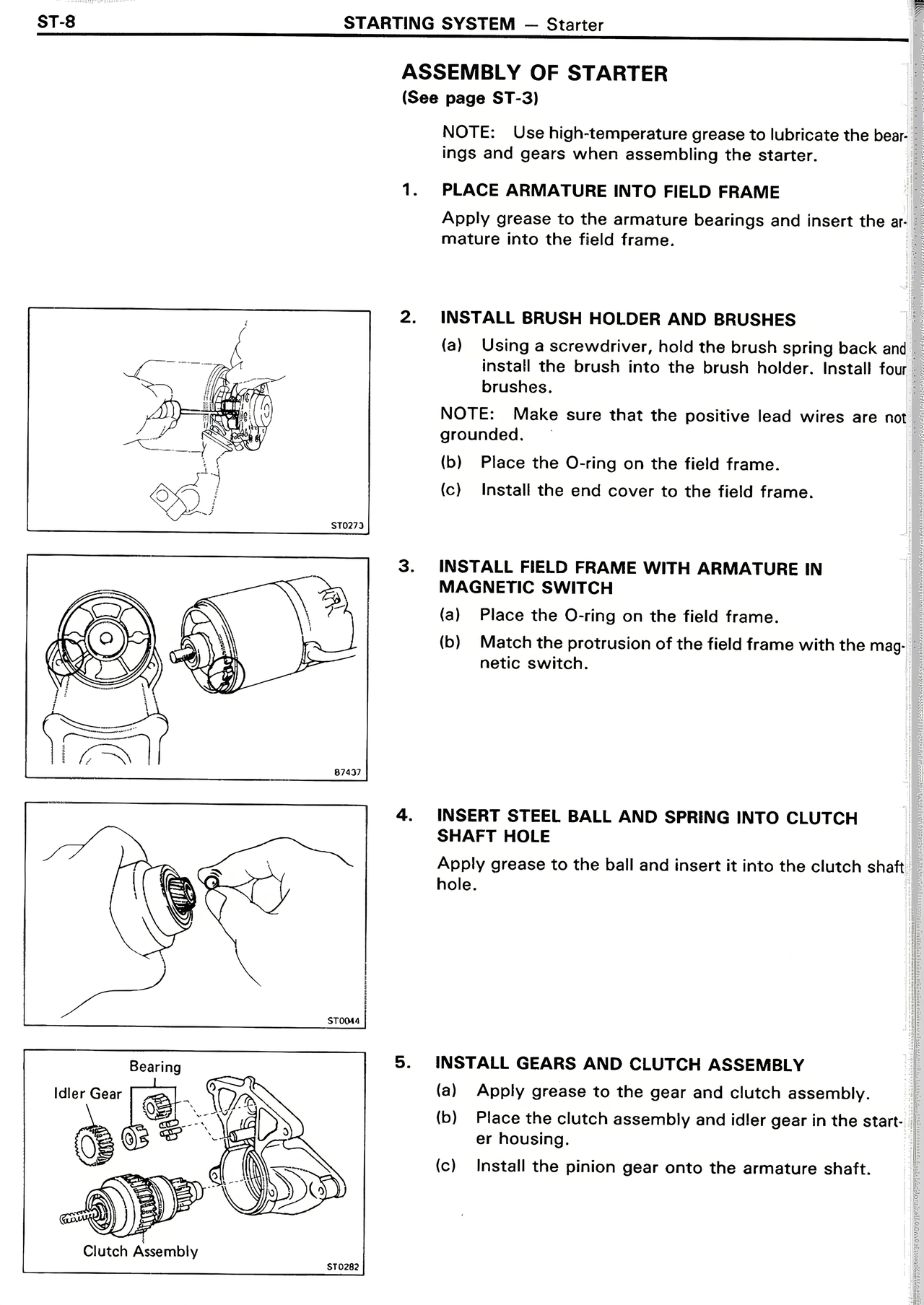 Starting System page 8