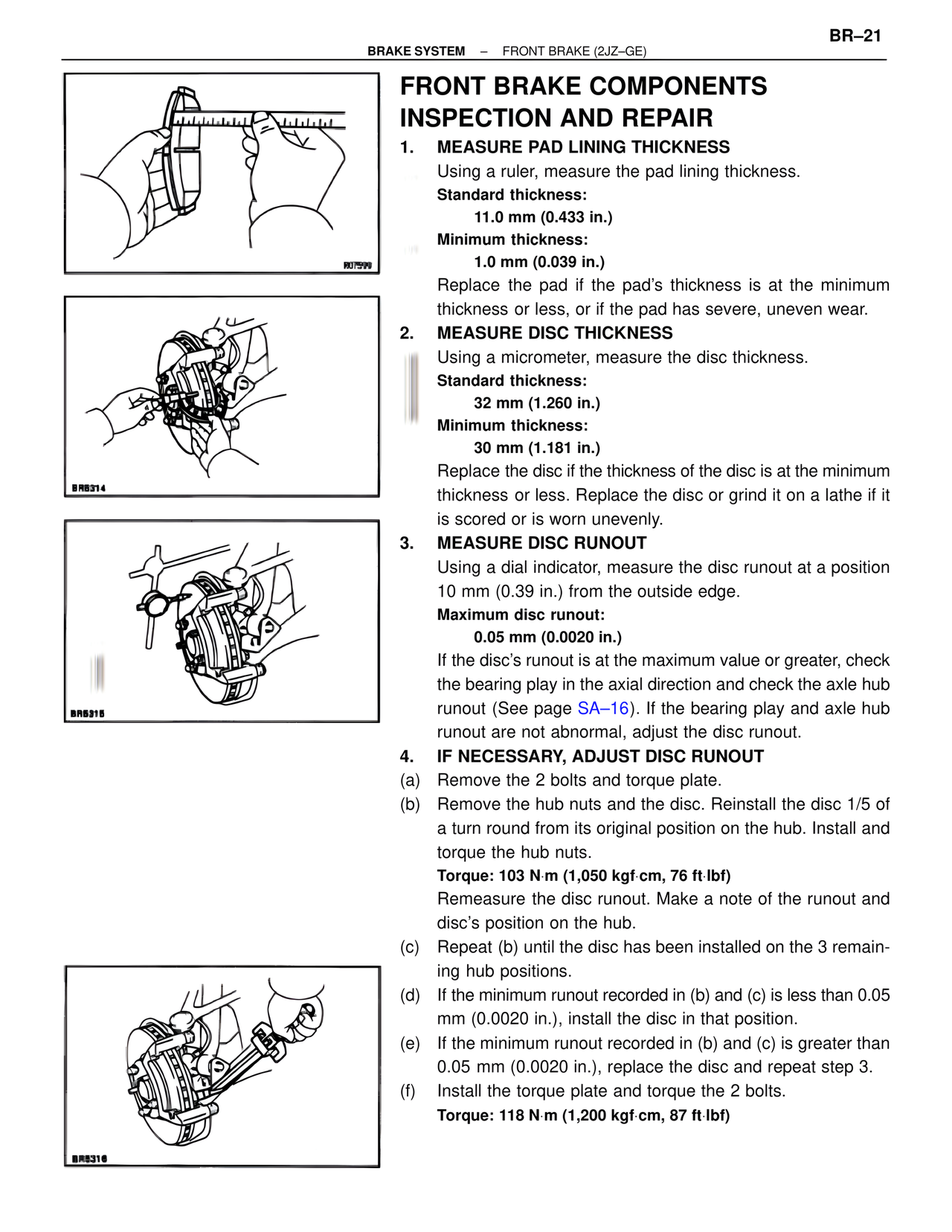 Brakes, ABS & TRAC Systems page 21
