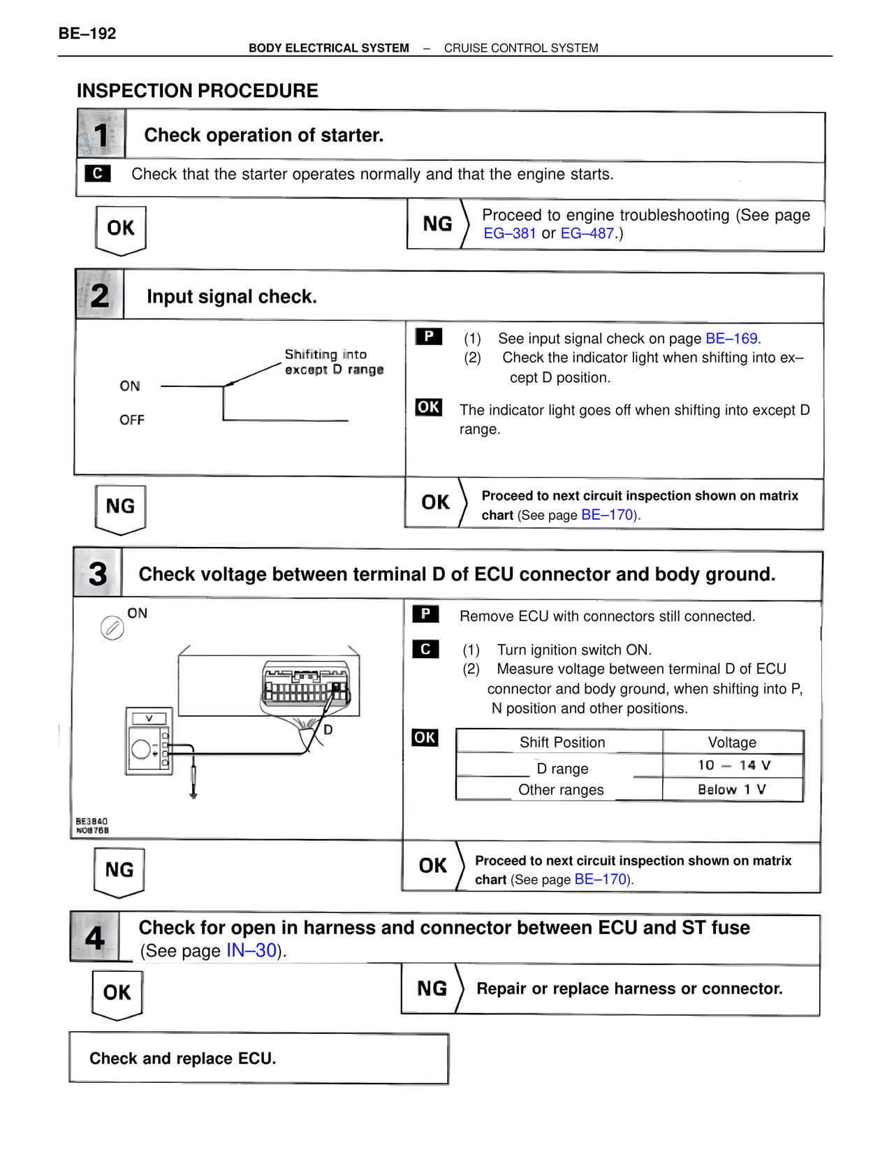 Body Electrical Systems page 192