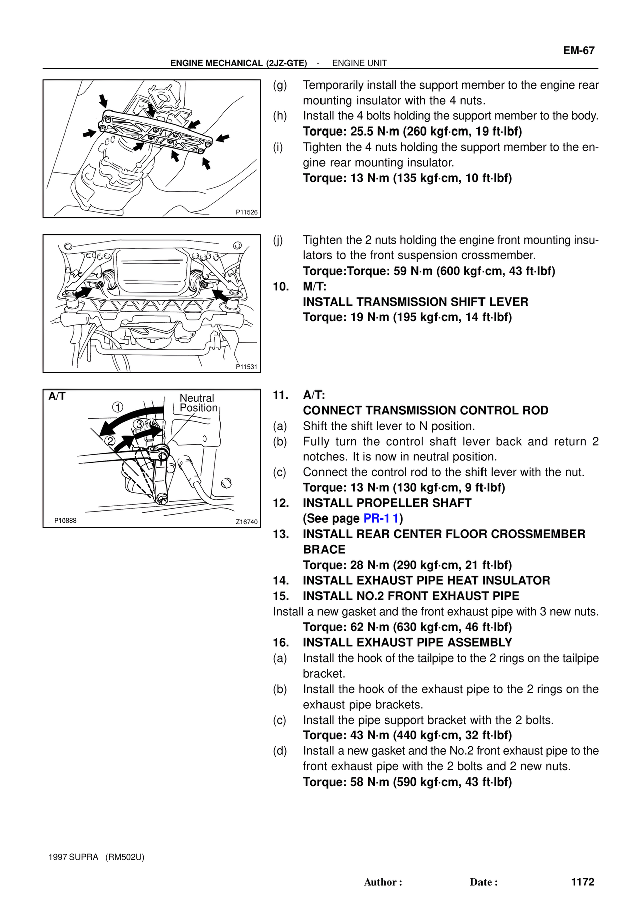Engine Mechanical 1997 Supplement page 39