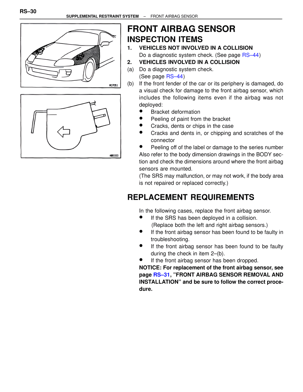 Supplemental Restraint System page 30