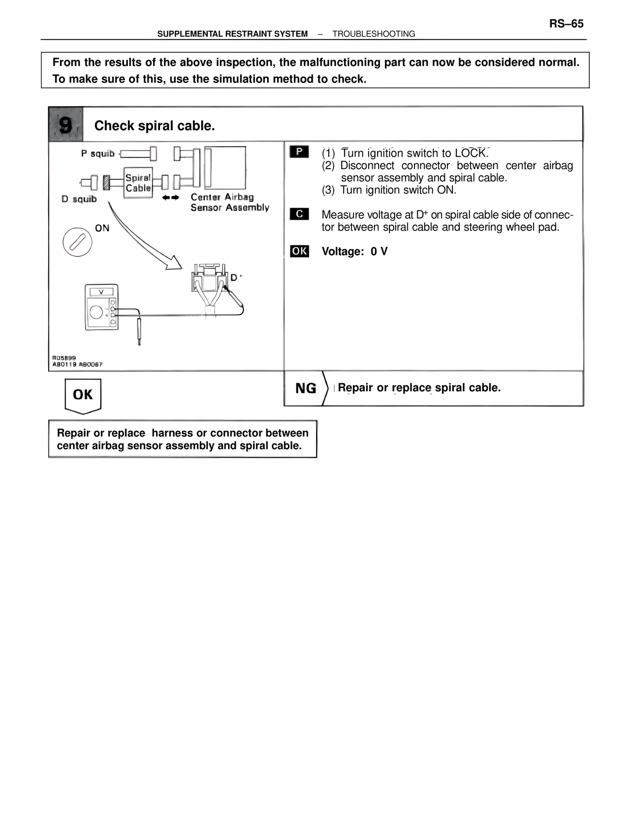 Supplemental Restraint System page 65