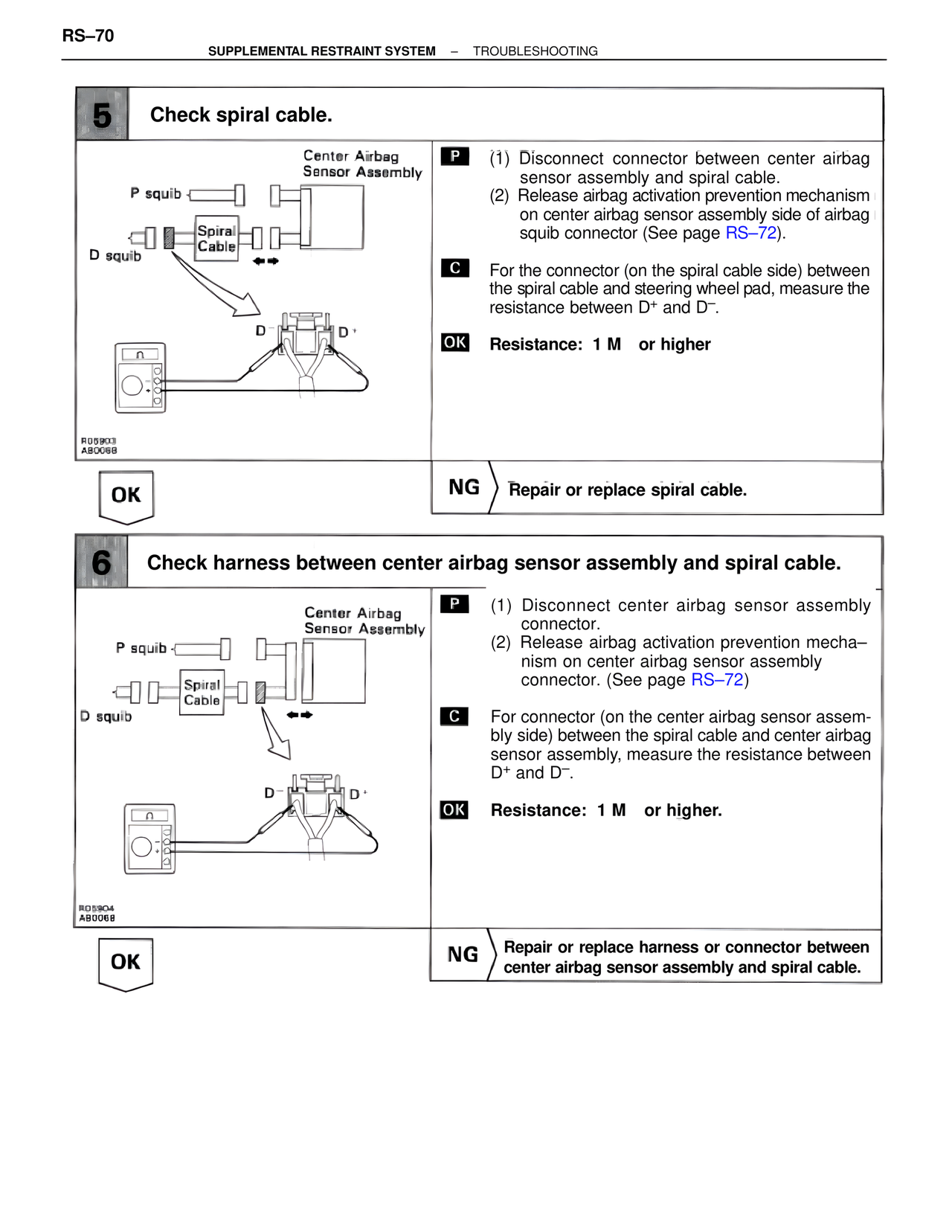 Supplemental Restraint System page 70