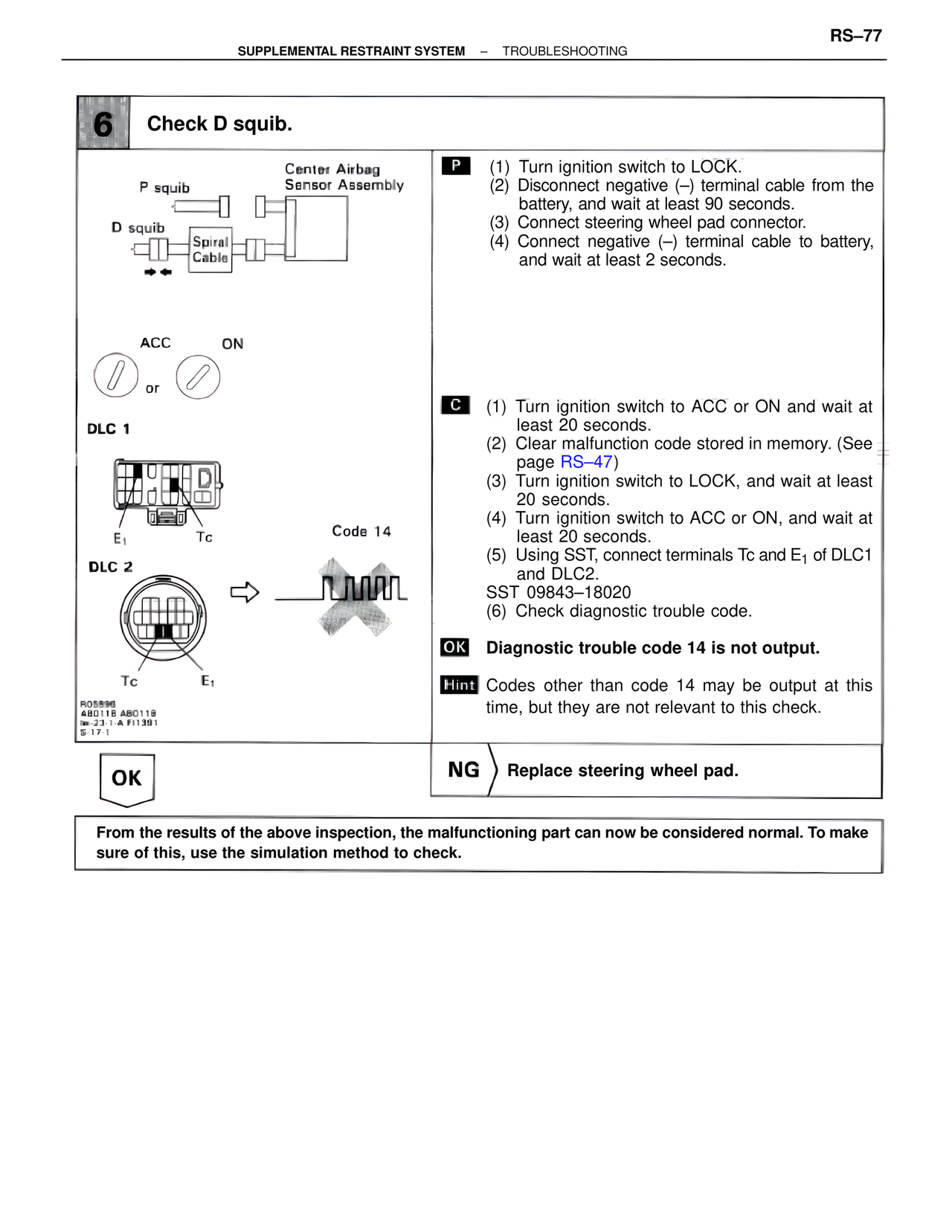Supplemental Restraint System page 77