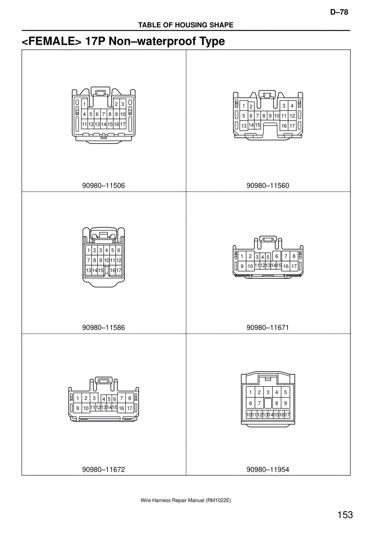 Wire Harness page 153
