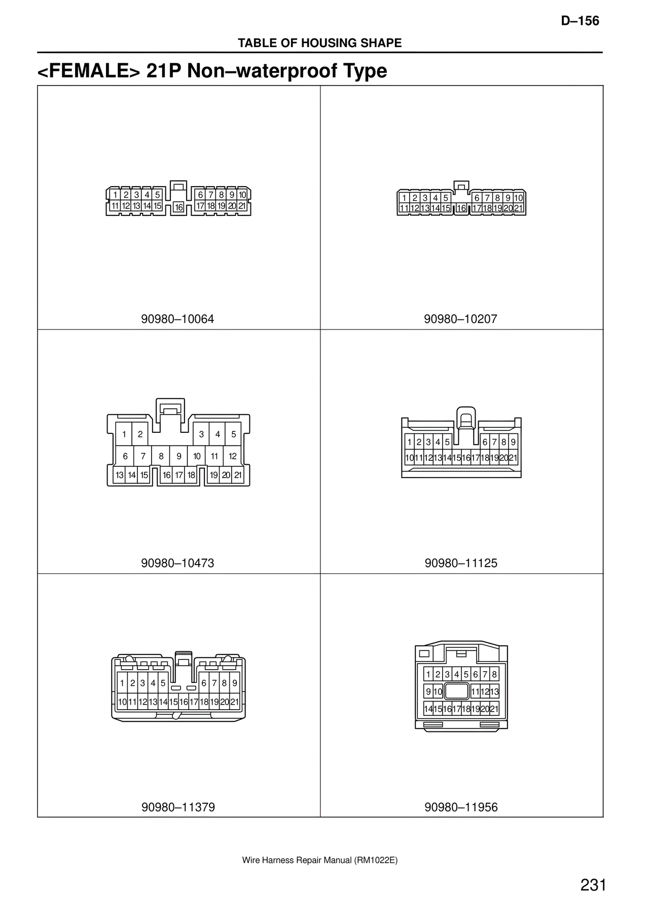 Wire Harness page 231